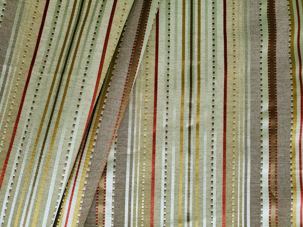 P Kaufmann Kent Stripe Red Currant Drapery Fabric