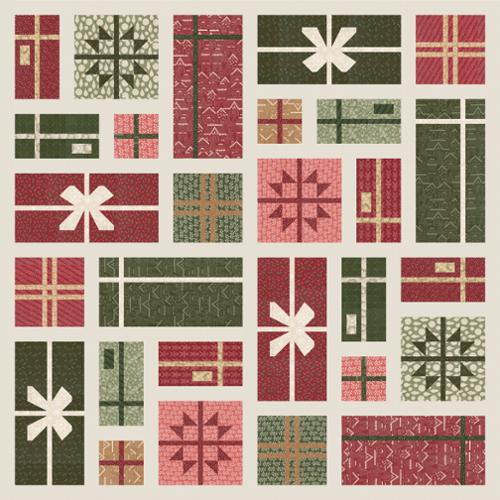 Gingerbread Lane Wrapped Quilt Kit