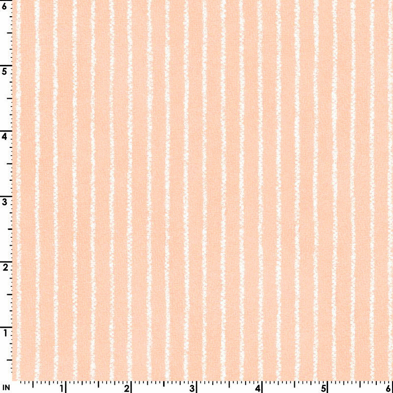 Little Lambies Woollies Flannel MASF18508-C Peach Stripe