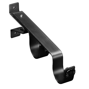 (1) Metal Double Bracket - Brushed Black Nickel Matte - ships separately