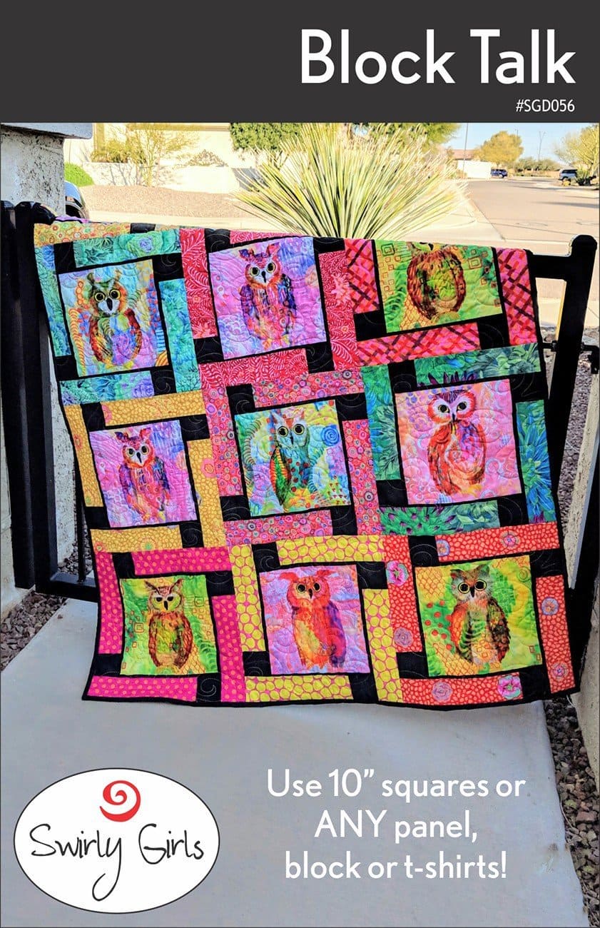 Block Talk - Quilt PATTERN - Swirly Girls Design - SGD056