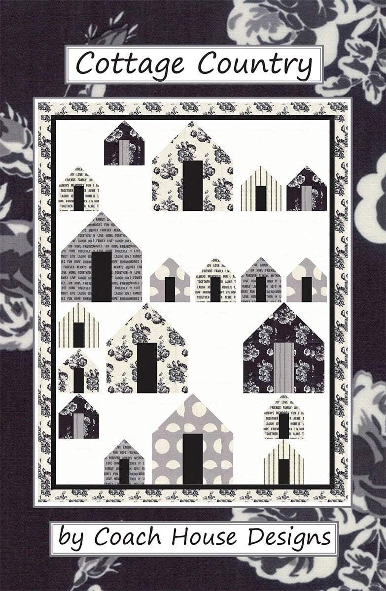 Cottage Country - Lap Quilt Pattern - Barbara Cherniwchan - Coach House Designs - Uses Urban Cottage by Urban Chiks for Moda -