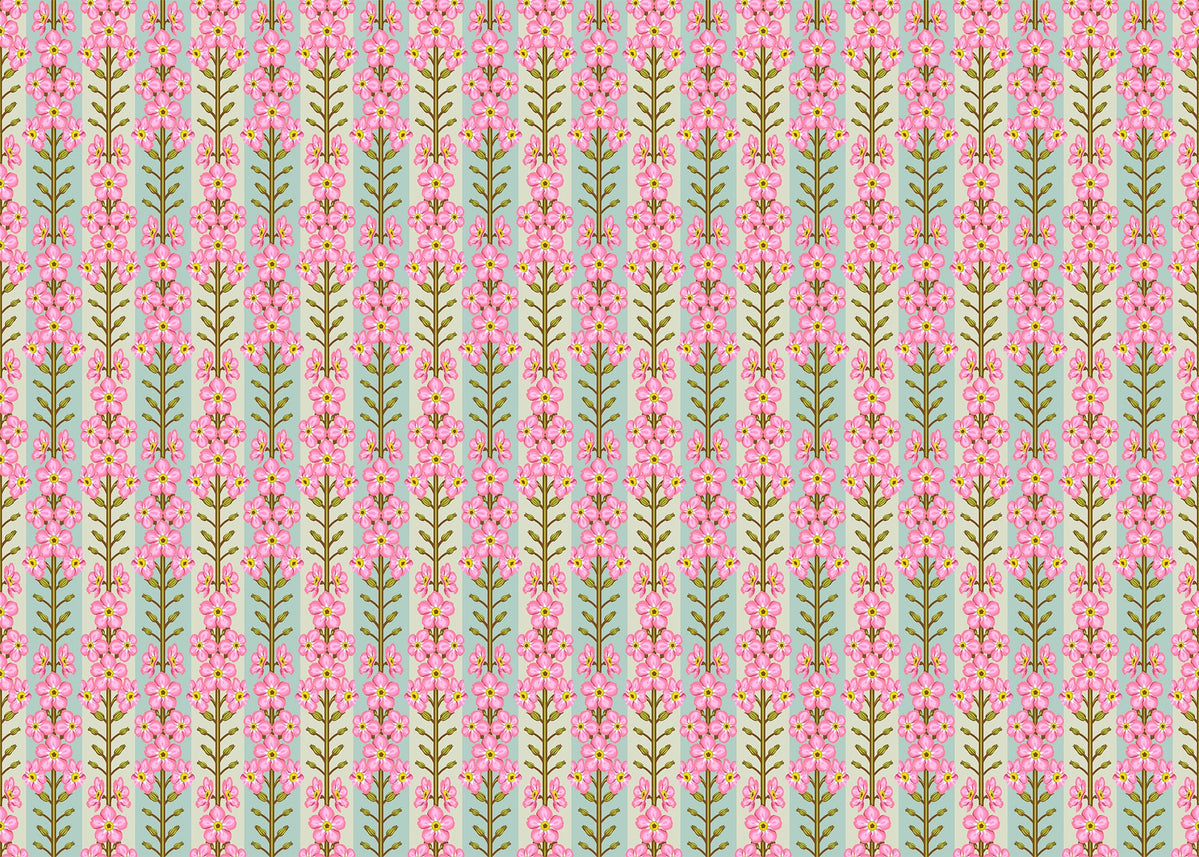 Iconic Romance Forgetmenot Fabric - AMT125-20V