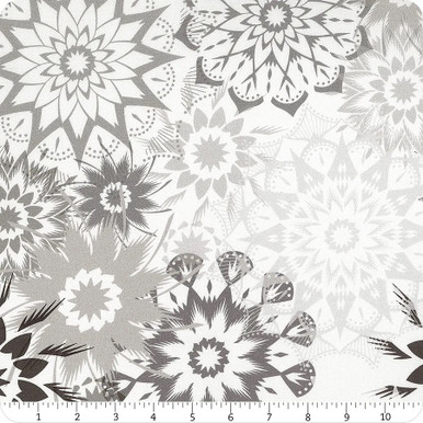 Wideback Fabric (108") - Timeless Treasures - Colorstock Silhouette Newsprint Stars - CD2973 - Newsprint