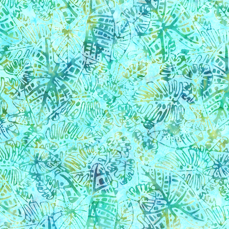 Paradise Bay Swirled Leaves Caribbean 83152-61