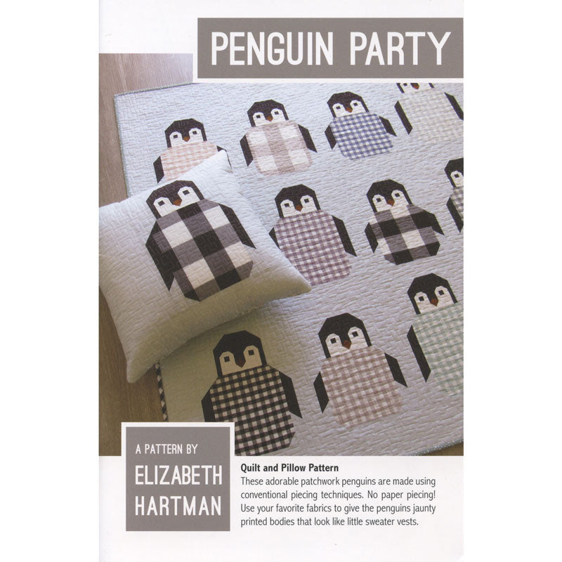 Penguin Party Pattern by Elizabeth Hartman forPatterns By Elizabeth Hartman
