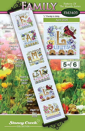 April 2025 - Pattern of the Month - Family Is Unity PM3405- Cross Stitch Chart