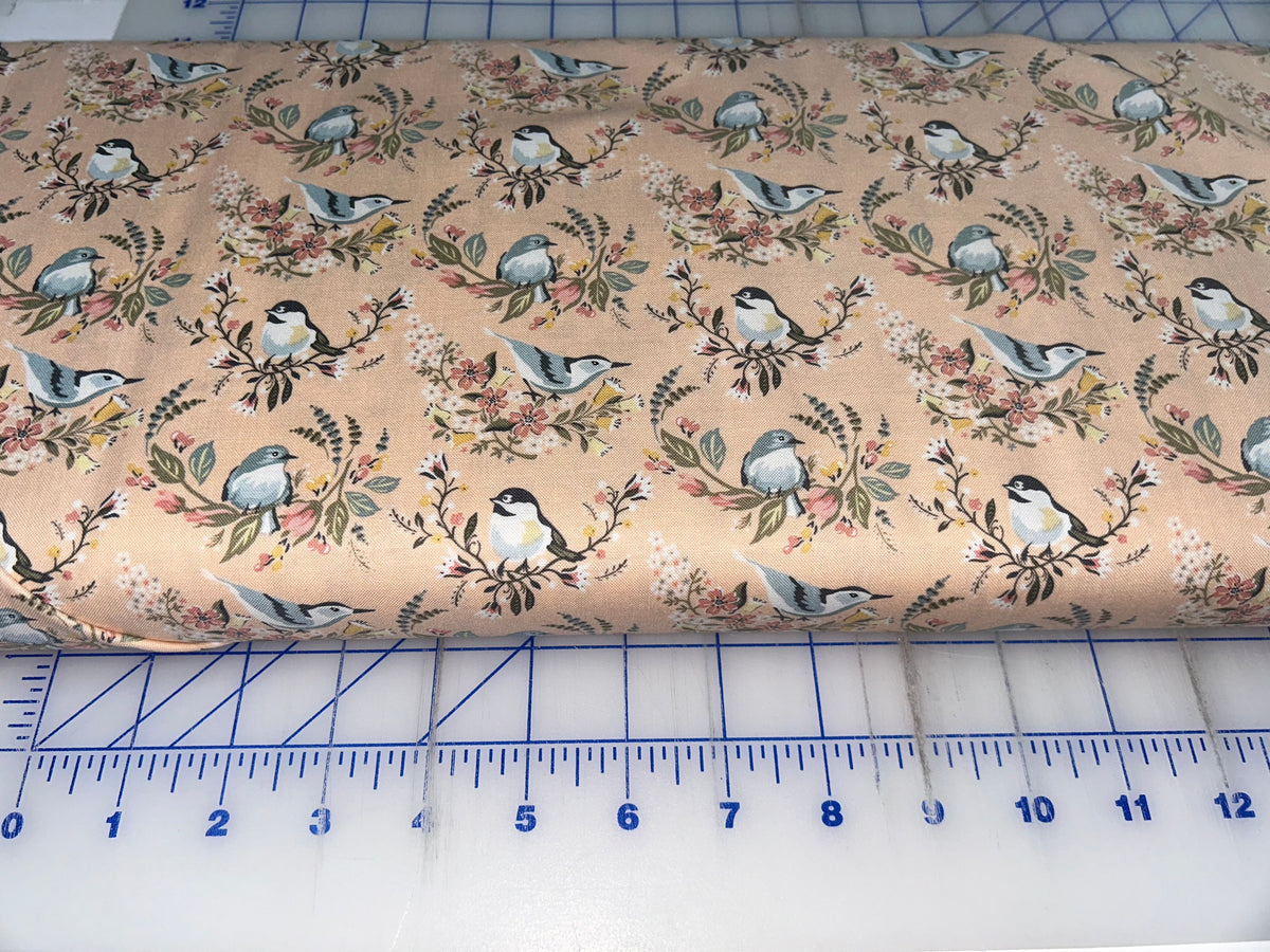 Songbird Serenade Meadow Nests Pink fabric - SS23618