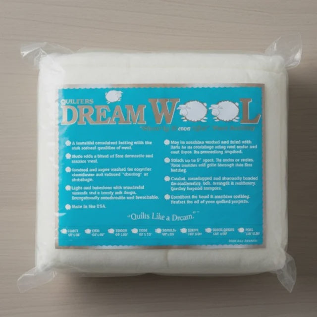 Quilters Dream Wool Batting Throw 60 x 60