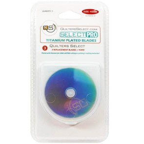 Quilters Select Pro Titanium45mm Rotaary Blade (3 - pack)