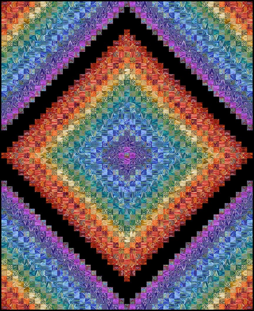 Trip To Venice - Quilt PATTERN - by Jason Yenter of In The Beginning Fabrics - Features Marble Essence fabrics - #JYM PATT - Jelly Roll Friendly!