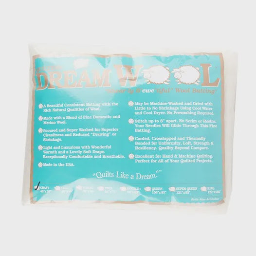 Quilters Dream Wool Batting Craft 46 x 36