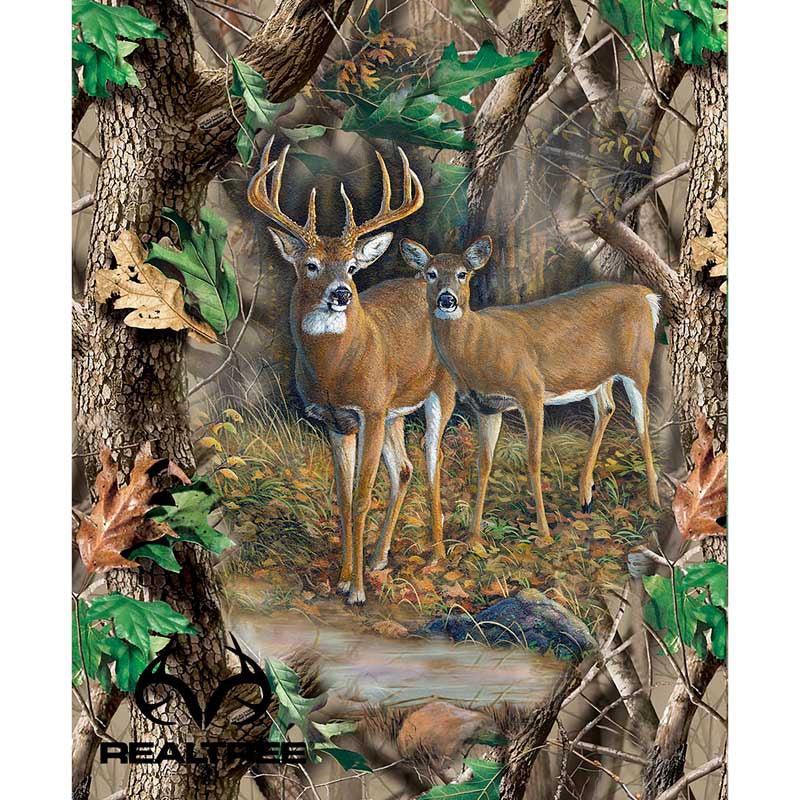 Realtree - Deer Quilt Panel by Sykel EnterprisesforSykel Enterprises