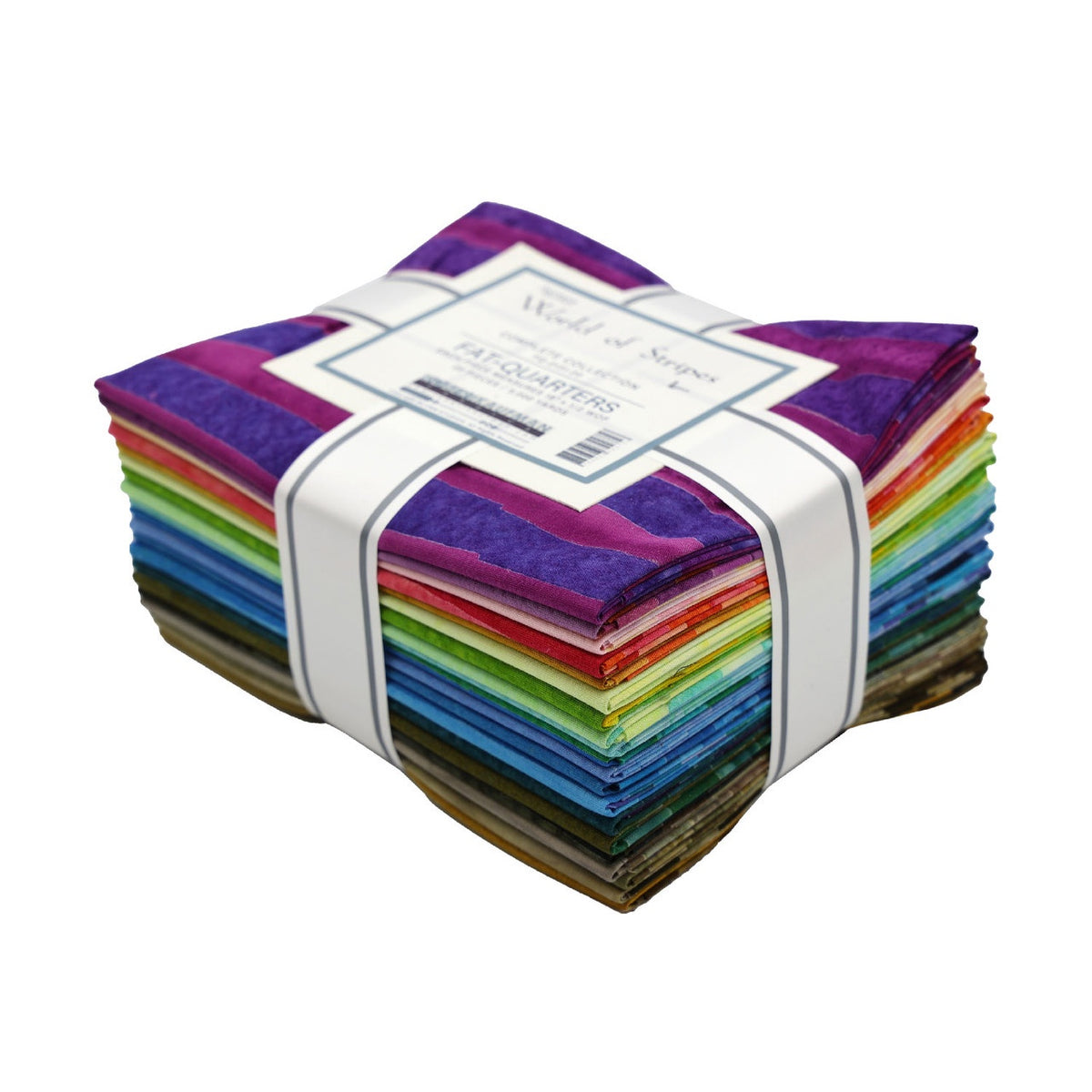World of Stripes Artisan Batiks Fat Quarter Bundle 20pc by Robert Kaufman