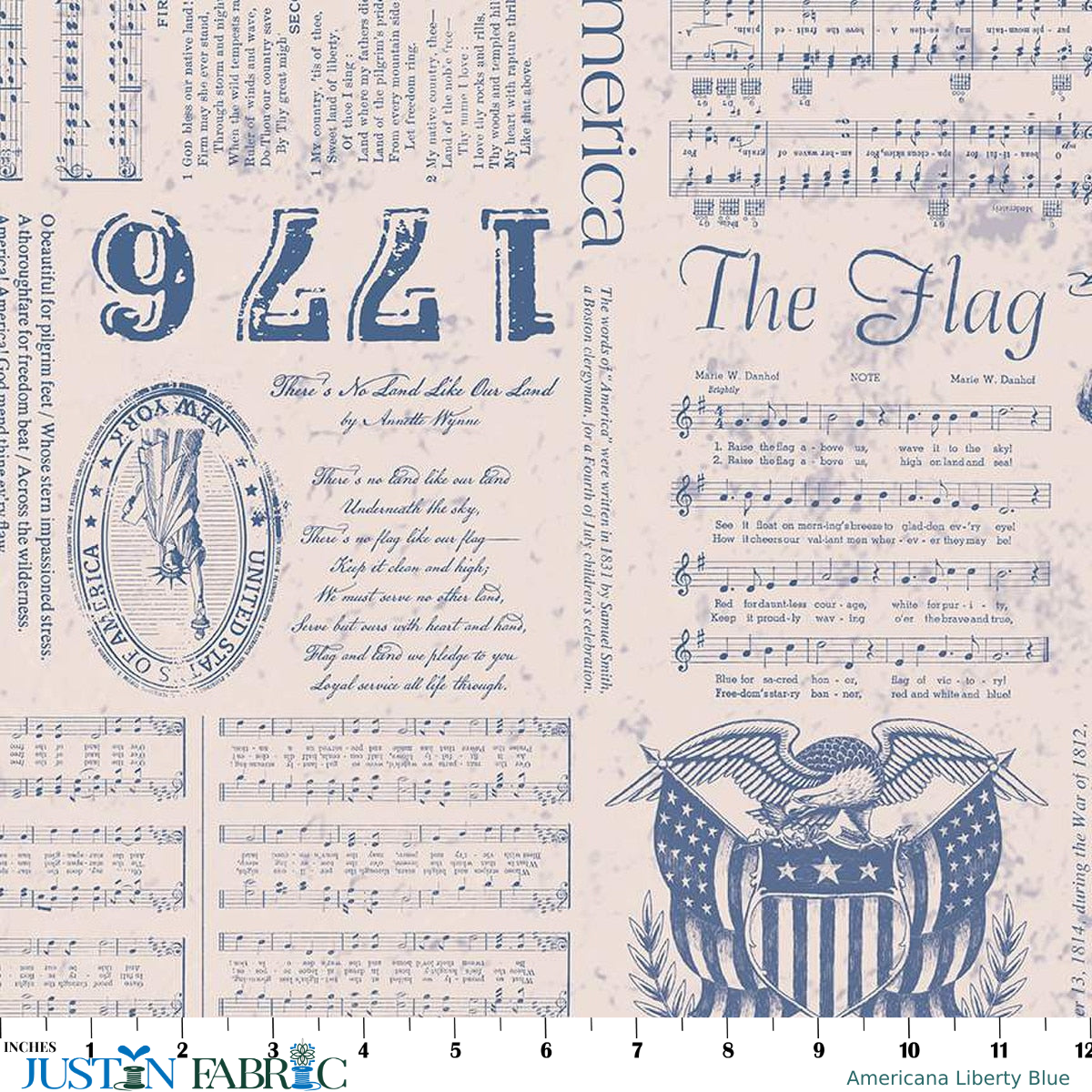 Americana Liberty Blue Wide Back Yardage by Lori Holt | Riley Blake Designs