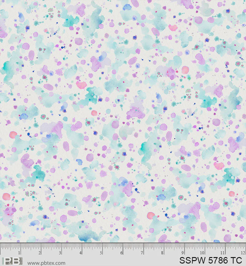 Sally's Speckle 108in Paint Splatter backing fabric