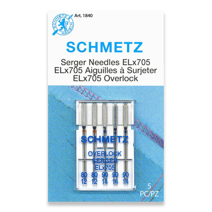 Schmetz Needles Overlock / Serger Needle Elx705 Assorted