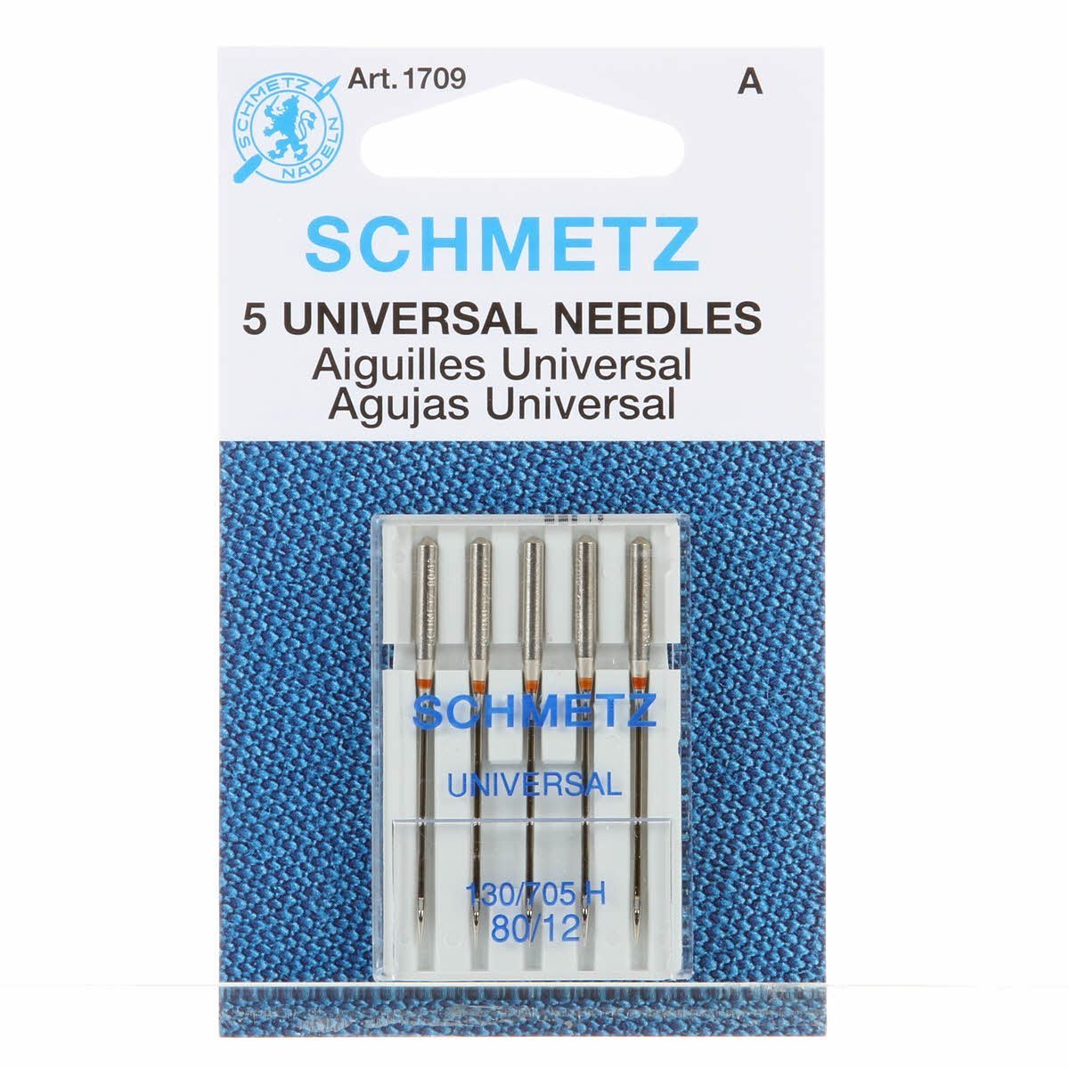 Schmetz Universal Size 80/12 Machine Needles 5 count Schmetz #1709