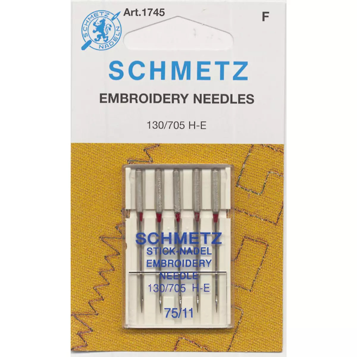 Schmetz Embroidery Machine Needles 75/11