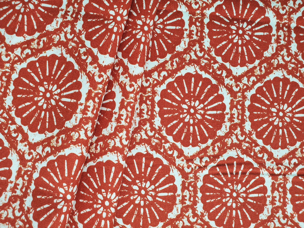 Covington Sea Breeze Lobster Drapery Fabric