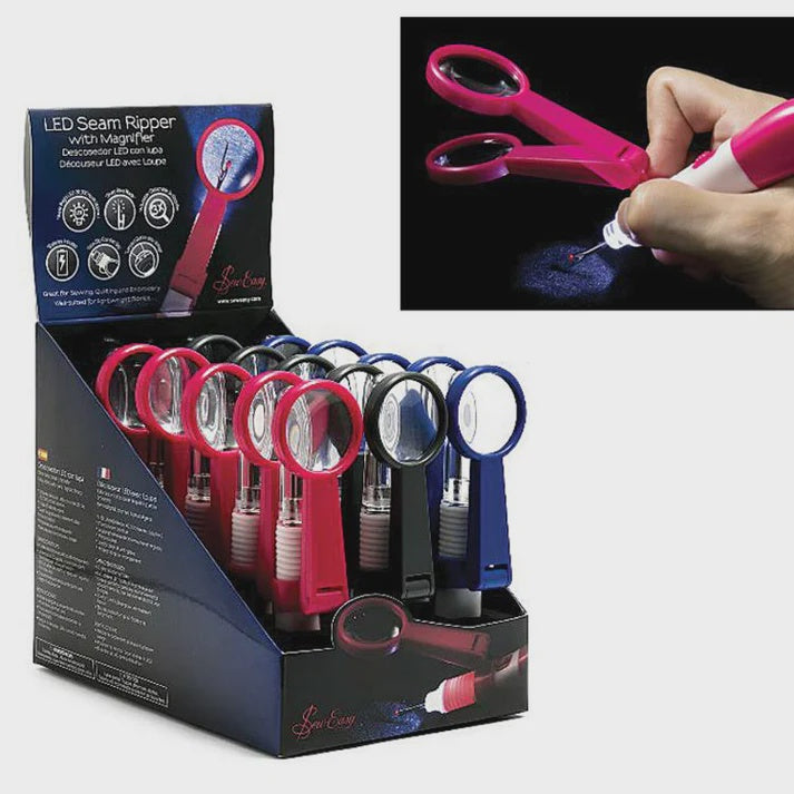 Sew Easy LED Seam Ripper with Magnifier