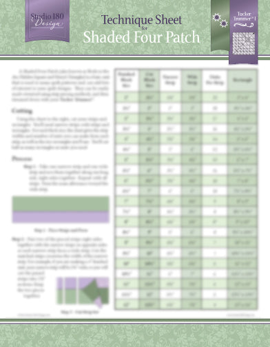 Studio 180 Design Shaded Four Patch Technique Sheet DTEC01