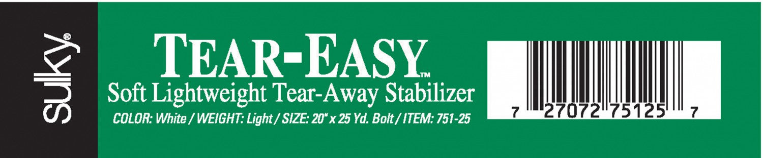 Tear Easy Tear-Away Stabilizer - 20 Inch