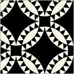 Perfect Points: PICKLE DISH BLACK Fabric (1/2 yd.)