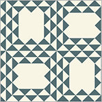 Perfect Points: OCEAN WAVES SLATE Fabric (1/2 yd.)