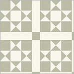 Perfect Points: OHIO STAR TAUPE Fabric (1/2 yd.)