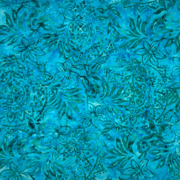Turquoise Floral Medallions
