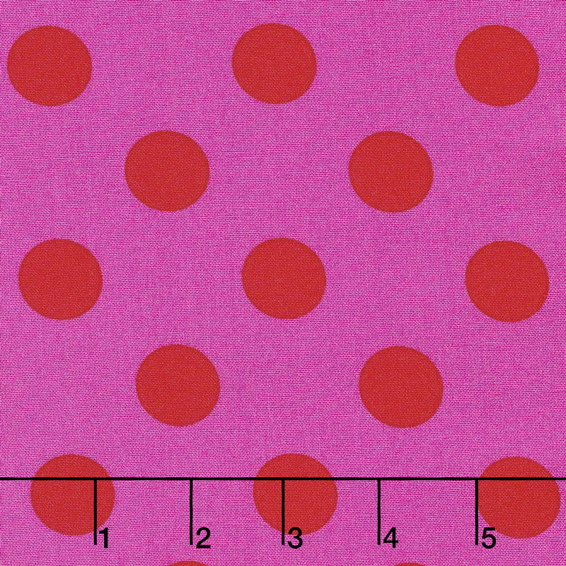 Tula Pink's All Stars - Pom Poms & Stripes Peony Yardage by Tula PinkforFreeSpirit Fabrics
