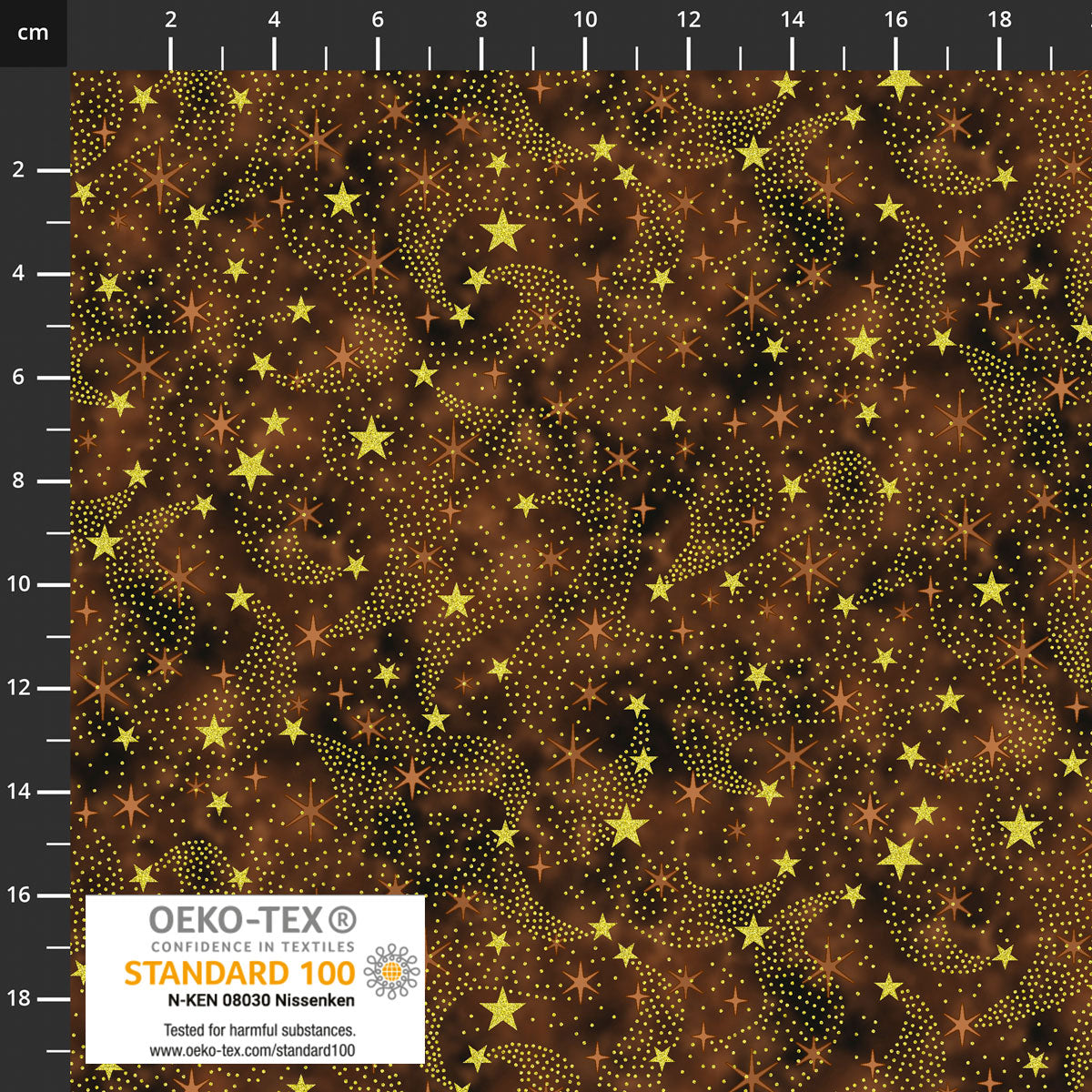 Twinkle 4590-007 Brown Shooting Star - Fat Quarter