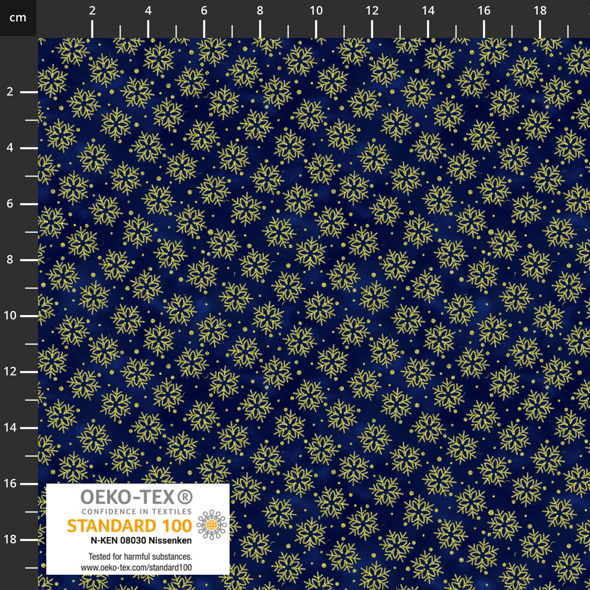 Twinkle 4590-016 Blue Tiny Snowflakes - Fat Quarter