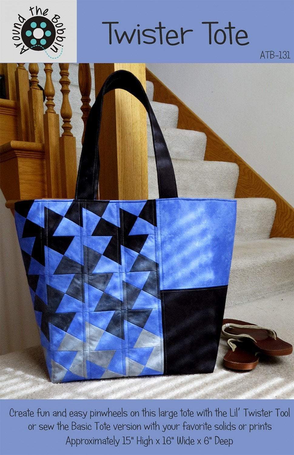 Twister Tote Bag Pattern - by Twister Sisters Designs - ATB-131