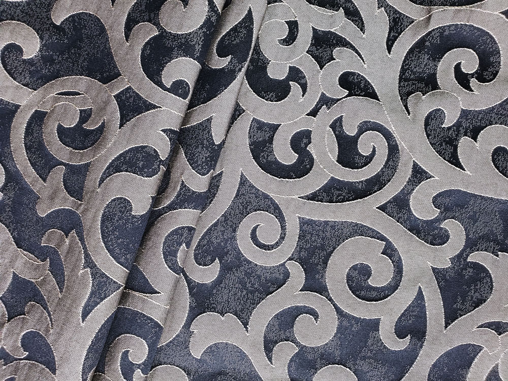 Swavelle / Mill Creek Uplifting Charcoal Drapery Fabric