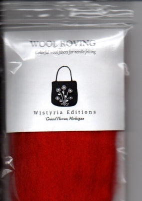 Wool Roving - Chili Pepper w849r