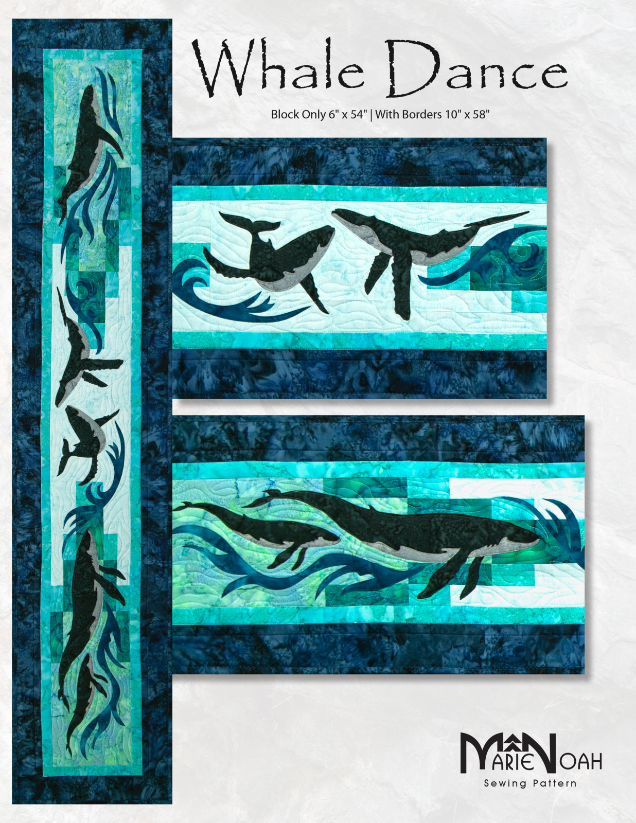 Whale Dance with Appliqué Shapes