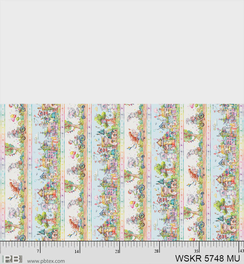 Whiskerville Animal Friends Scenic Stripe
