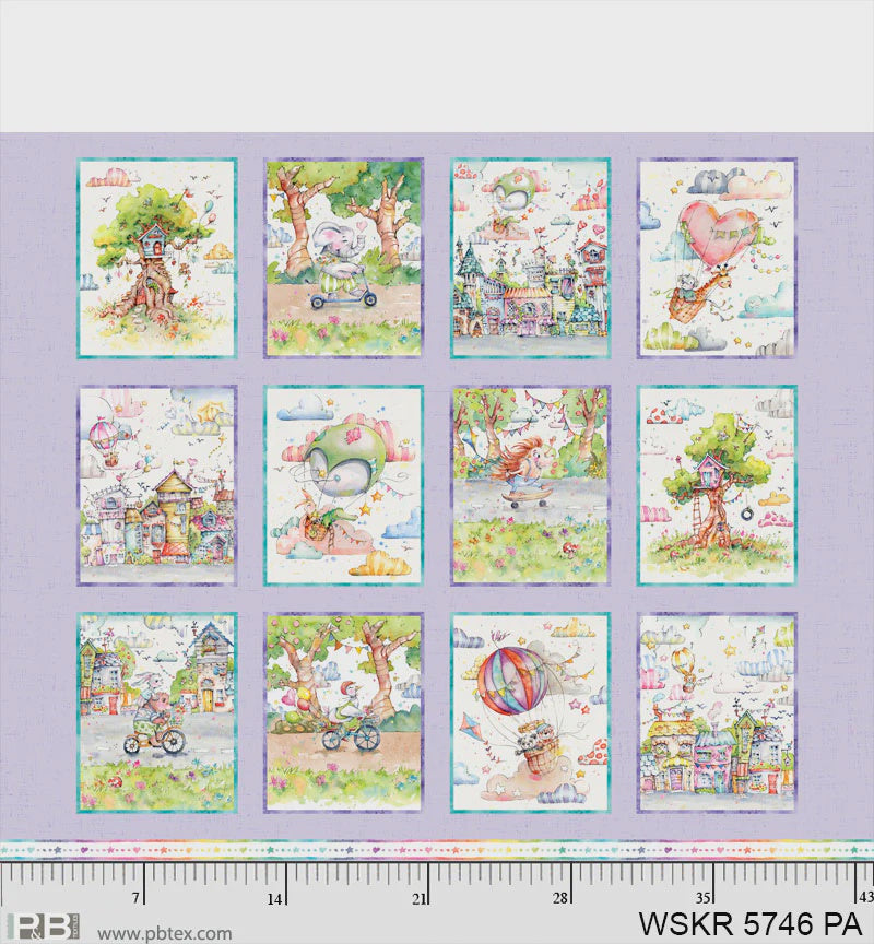 Whiskerville Whiskerville Friends Blocks Panel