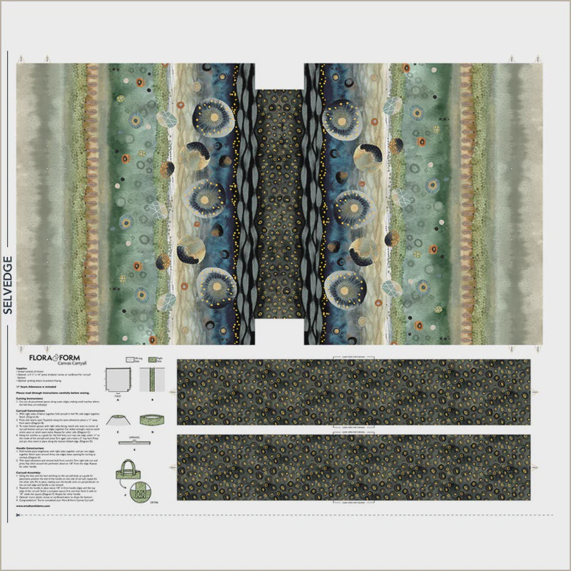 Flora & Form Flora & Form Canvas Carry-all Bag Panel fabric